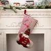 Haobei Novas Decorações de Natal Meias de Natal Velho Boneco de Neve Rena Pingente de Meia de Natal Decoração de Lareira Doméstica