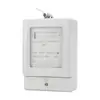 Medidor Electrónico de Energía Monofásico de Alta Precisión con Carcasa Blanca LCD, Bajo Consumo de Energía, Larga Vida Útil, Bajo Error, Amplio Rango de Voltaje