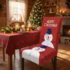 Funda de silla de Navidad nueva transfronteriza todo incluido atmósfera doméstica decorativa de dibujos animados funda de silla de comedor funda de silla a prueba de polvo al por mayor
