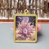 Colgante de Zorro de Nueve Colas Thangka Chapado en Oro Modelo Nuevo Adorno de Colgante de Zorro de Nueve Colas Thangka Dorado