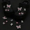 Acessórios Fofos de Urso Caramelo para Crocs, Pérola de Cor Âmbar Retrô de Alta Qualidade, Coração DIY para Superfície de Sapato, Compatível com Fivelas de Sapato