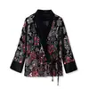 Primavera 2026 Nuevo Estilo Estilo Chino Nuevo Chaqueta Bordada con Lentejuelas Estilo Nacional Elegante Socialité Top Floral Multicolor M3041