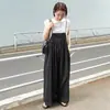 Macacão Versátil de Alça Fina Estilo Japonês Nicho Design Retrô Cintura Alta Calça Pantalona Solta