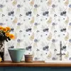 Pegatina de Pared Floral Romántica Autoadhesiva Papel Tapiz Resistente a la Humedad y al Moho Ecológico Lujo Ligero Decorativa para Pared de Dormitorio Armario Renovación