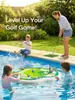 Brinquedos Infláveis de Piscina de Golfe em PVC para Crianças, Jogos Divertidos na Piscina, Bolas Pegajosas Verdes Flutuantes