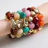 Pulsera elástica de acrílico con diseño geométrico irregular transfronteriza europea y americana, pulsera estilo ins coreano, joyería de diseño de nicho