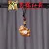 Colgante de Cadena para Teléfono de Caballo de Carrusel Tallado en Sándalo Pulsera Creativa Yiming Xianyuan Sándalo Morado Llavero de Caballo Dorado