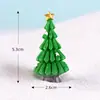 Pequeños regalos de Navidad, paisajes nevados en miniatura, adornos decorativos, accesorios para árboles de Navidad, disponibles en varios tamaños y estilos, incluyendo árboles artificiales