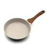 Sartén Antiadherente de Piedra Maifan Wok Universal Olla para Cocina Estufa de Inducción Estufa de Gas Humo Ligero de Aceite Wok de Fondo Plano