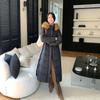 Estilo Nuevo Invierno 2026 Abrigo Largo de Algodón para Mujer, Chaqueta Gruesa de Algodón por Encima de la Rodilla, Moda Abrigo de Algodón con Capucha Ajustable a la Cintura, Ropa de Abrigo de Moda