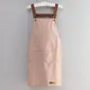Delantal de tirantes impermeable y a prueba de aceite para hombres y mujeres, ropa de trabajo para cocina y cocina, catering, tienda de té de leche, color liso, bolsillo grande, delantal de cintura