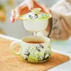Taza de té Zhi Xiong Xi Hui, un juego de té kung fu de alta gama para uso personal, taza de té de oficina con separación de té y agua