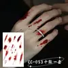 Pegatinas de Tatuaje de Halloween Cicatrices de Vampiro Simuladas Puntos Falsos Realistas Heridas Falsas Maquillaje Cos Pegatinas Faciales