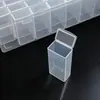 Nova Caixa Organizadora Multifuncional para Miçangas, Organizador Transparente para Miçangas e Acessórios, Caixa de Armazenamento à Prova de Poeira para Nail Art e Joias