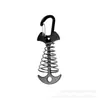 Clavos de espina de pescado con resorte para huecos de terrazas exteriores, Clavos para fijar tablas de madera a tiendas de campaña, Pinzas con forma de ancla para cuerdas para camping y uso en exteriores