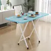 Mesa plegable simple para hogar, apartamento pequeño, mesa para comer pequeña, mesa de estudio para estudiantes, dormitorio, portátil, doble barra, mesa de flexiones de suelo