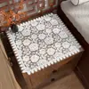 Mantel de mesa cuadrado hueco de PVC estilo chino, semitransparente, para mesita de noche, impermeable, a prueba de aceite, lavable, personalizable