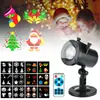 Lâmpada de Projeção de Flocos de Neve com Controle Remoto para Exterior Lâmpada de Halloween Lâmpada de Gramado LED Lâmpada de Chão Filme Lâmpada de Projeção de Natal