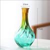 Criativo estilo europeu vaso de vidro transparente cintura vaso de vidro vaso de flores para sala de estar ornamentos nórdicos vaso de flores secas