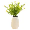 Jardín de Crisantemos de Cinco Estrellas Bonsái Flor Artificial Decoración Sala de Estar Estudio Planta Verde Falsa Decoración Escritorio de Oficina Venta al por Mayor