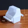 Pássaro pele de tigre papagaio caixa de comida para pássaros plástico por dentro e por fora alimentador anti-espalhamento acessórios para gaiola de pássaros copo de comida para pássaros anti-queda