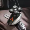 Afeitadora Eléctrica de Cinco Cuchillas Cortapelos para Cabeza Calva Recargable Totalmente Lavable Navaja Venta al por Mayor Dropshipping Lavable en Todo el Cuerpo