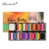 Pintura Corporal Hidrossolúvel de 12 Cores Transfronteiriça Especial de Halloween Maquiagem de Desempenho Finalizada Tinta de Maquiagem Pintura Facial de Bandeira Atacado