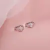 Estilo Coreano Mori Encantador Lindo Mascota Diamante Brillante Hebilla de Oreja Femenina Nicho Huellas de Garra de Gato Pendientes Versátiles para Novia Pendientes de Gato