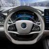 Capa de volante 2025 BYD Han, acessórios internos especiais para Han dmi/Han ev, capa de volante em couro camurça para o inverno