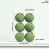 Nueva bola decorativa navideña de color macarrón flocado transfronterizo. Bola navideña flocada adecuada para adornos colgantes de árbol de Navidad.