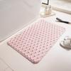 Tapete de Veludo Espesso Estilo Casco de Tartaruga para Travessia de Fronteira para Casa, Quarto, Cozinha, Banheiro, Tapete de Piso Antiderrapante, Tapete de Piso Resistente a Manchas e Absorvente de Água para Banheiro