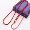 Colgante de cuentas de estilo étnico tejido a mano, accesorios de cordón, joyería semiacabada de jade, collar de cuerda DIY
