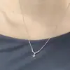 Colar Galáxia Caça-Sonhos Feminino Versátil Corrente de Clavícula Pedra da Lua Cheia de Diamantes Pingente de Borla Brilhante Personalizado
