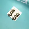 Oferta Especial Aguja de Plata Esterlina 925 Chapado en Oro Real Borla Geométrica Nuevo Diseño Pendientes de Moda Simples de Alta Calidad para Mujer