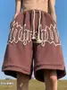 Pantalones Cortos de Espuma Estilo Europeo y Americano para Hombre Verano Estilo Americano Pantalones Marca de Moda Ins Deportivos Holgados Talla Grande Pantalones de Baloncesto Negros