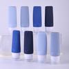 Set de Viaje Botella Dispensadora de Silicona para Viaje Portátil con Tapa Flip-Top 90ml Botella Dispensadora de Champú Botella Pequeña Botella de Almacenamiento