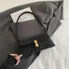 Moda Feminina Retro Cor Sólida Estilo Hong Kong Chique Simples Casual Bolsa de Ombro/Axila Versátil Bolsa de Mão para o Dia a Dia