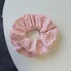 Scrunchie de Renda Suave Estilo Coreano com Laço Novo 2025 de Alta Qualidade Resistente Prendedor de Rabo de Cavalo Acessório de Cabelo Flor