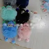 Produção de fábrica decoração de pingente de bola de pelo pingente de bola de pelo falso pingente de bola de pelo de coelho falso pingente de bola de pelo de raposa falso