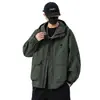 Chaqueta de Hombre Danbaoni Spring Nueva Marca de Moda con Cuello Alto, Cremallera, Corte Holgado Casual, Chaqueta Exterior Versátil a Prueba de Viento.