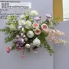 Arreglos Florales Terminados para Bodas, Fondos de Flores Artificiales, Paisajismo Estilo Jardín de Monet, Decoraciones Florales para Pasillos, Arte Floral para Banquetes de Compromiso