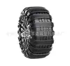 Cadena de nieve para neumáticos de automóvil, cadena de nieve de plástico para emergencias de invierno, engrosamiento y ensanchamiento, cadena de nieve de plástico para vehículos todoterreno de uso general.