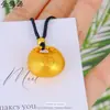 Clásico Pepita de Oro Gordita Fortuna Monedero Pequeño Collar Colgante Pepita de Oro Gordita Bolsa con Cierre Collar Linda para Mujeres