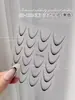 Arte de Unhas Gradiente Adesivos Franceses Ano Novo Novo High-End Versátil Sorriso Listra Adesivos Decorações de Unha Vestíveis