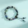 Pulsera de cerámica de Jingdezhen, nueva y que no se decolora, para estudiantes mujeres, pulsera de cuentas de estilo antiguo, pulsera de cerámica fresca y moderna