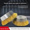 Atacado 100 Esmerilhadeira Angular Coelho de Jade Formato de Tigela Roda de Aço para Remoção de Ferrugem Escova de Aço para Polimento Remoção de Rebarbas Redondas