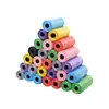 Bolsas para Caca de Perro Desechables Engrosadas Portátiles para Mascotas Color Sólido Bolsas para Recoger Excremento Bolsas para Recoger Excremento de Gato Suministros para Mascotas Venta al por Mayor
