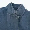 Venta al por mayor de ropa de mujer transfronteriza, nuevas chaquetas de mezclilla y jeans acampanados estilo europeo y americano para otoño 4001058 4001059