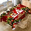 Mantel Navideño Transfronterizo Amazon TEMU con Muñeco de Nieve Estampado Creativo para Fiesta en Casa y Reunión Festiva Decoración