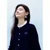 Suéter de Punto con Cuello Alto Fruncido de Manga Larga para Mujer, Nuevo Estilo Otoño e Invierno 2026, Top de Lana de Lujo de Alta Gama de Corteholgado Adelgazante